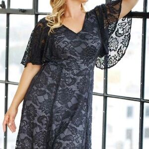 Kiyonna lace cocktail dress